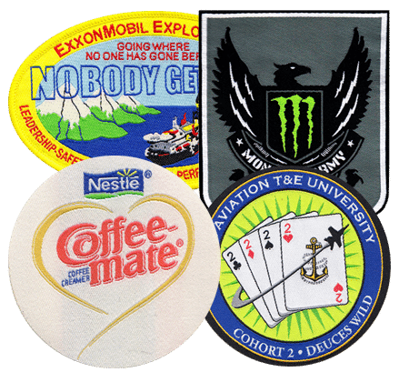 EXXON NEW EMBROIDERED IRON ON NAME PATCHES