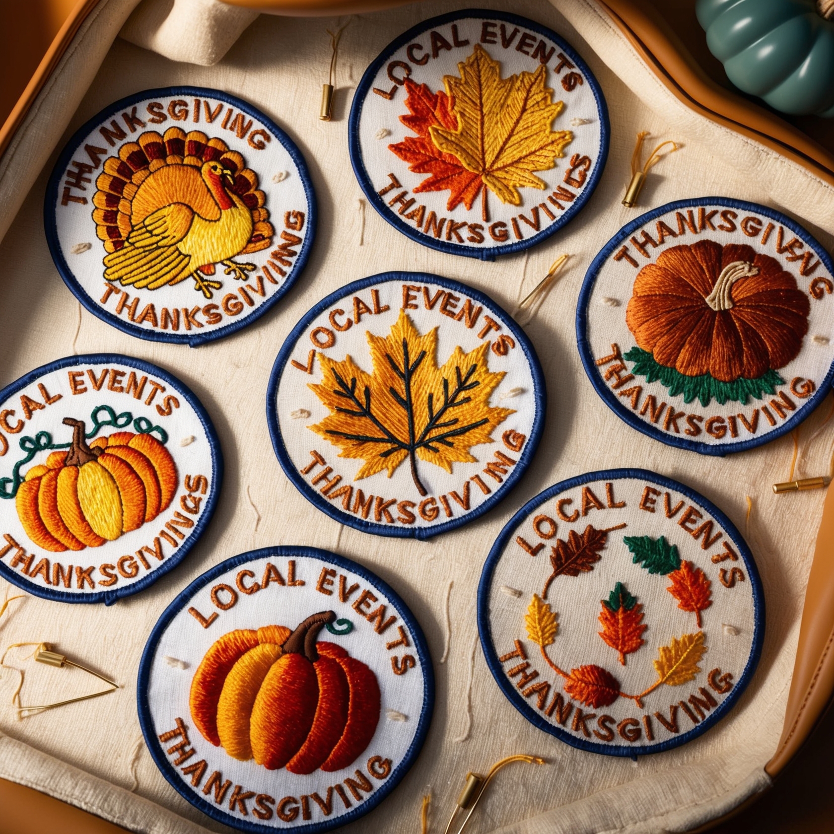 Custom Thanksgiving patches