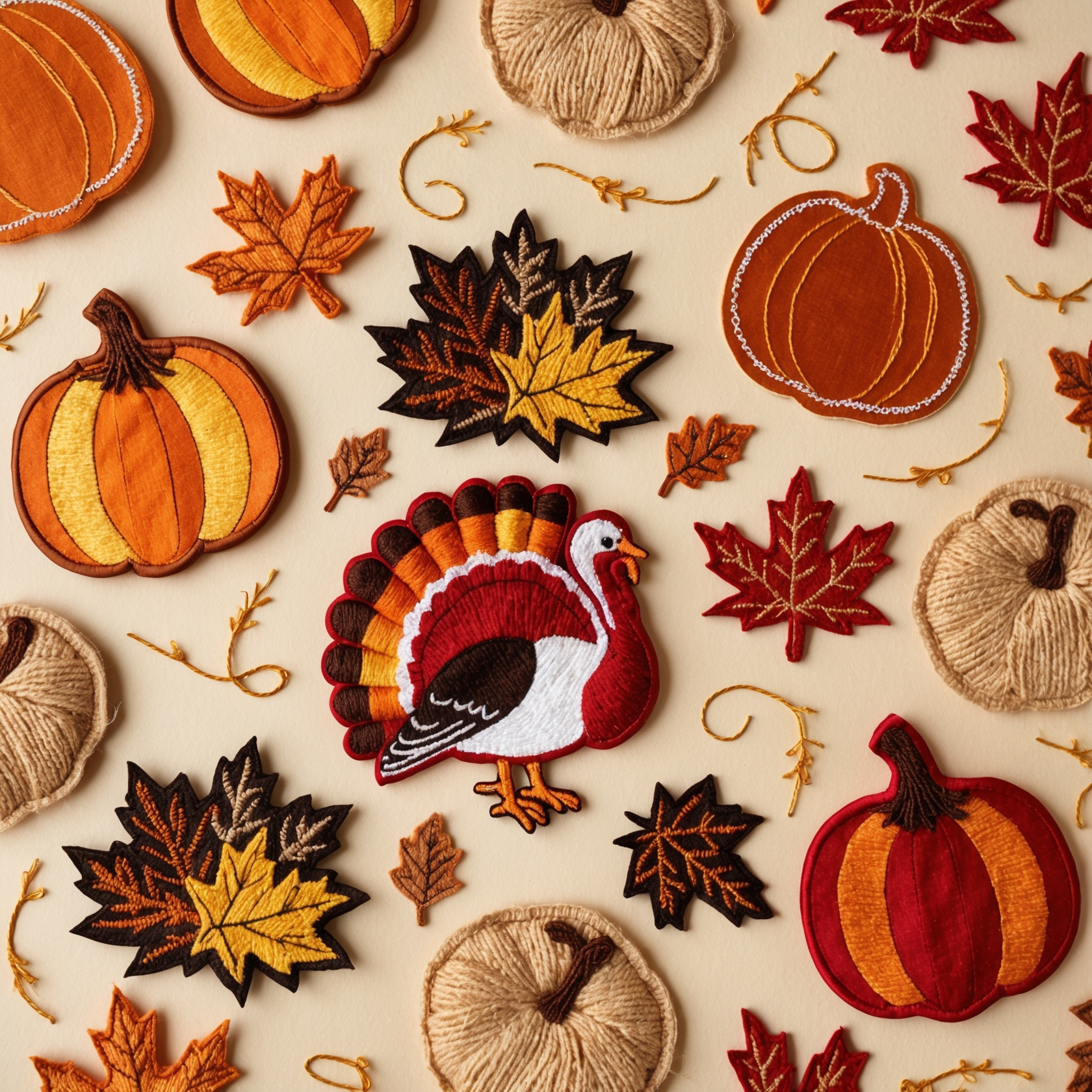 custom Thanksgiving patches