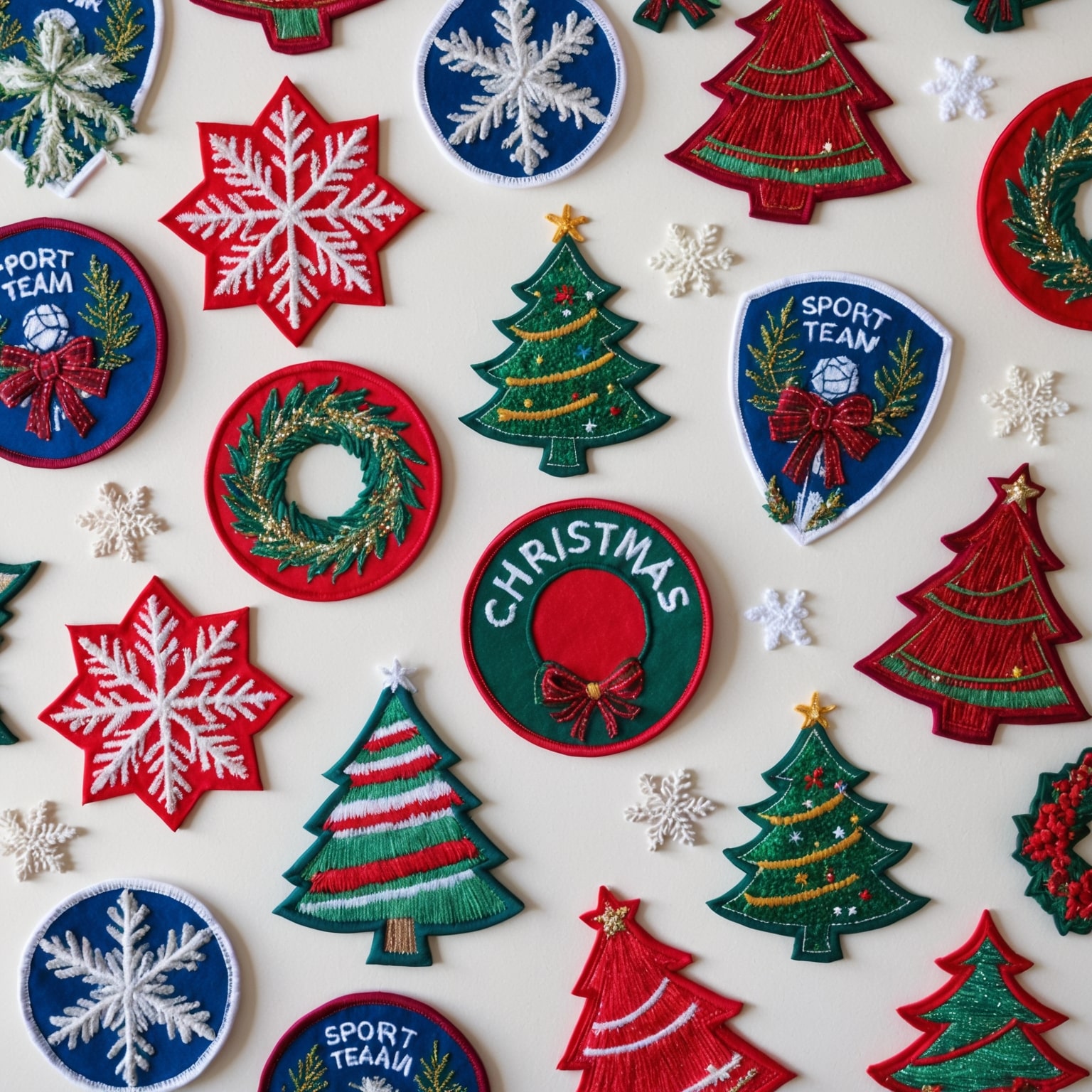 Custom holiday patches